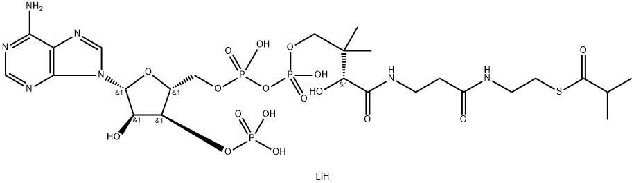 イソブチリルコエンザイムA リチウム塩 化学構造式