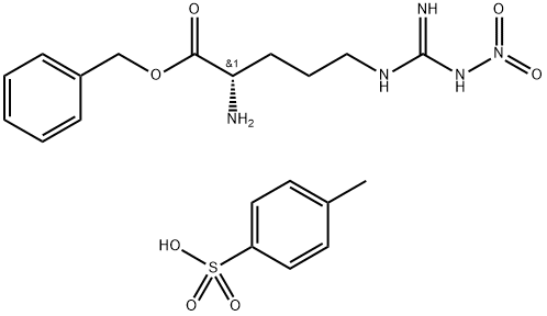 H-ARG(NO2)-OBZL P-TOSYLATE Structure