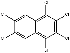 1,2,3,4,6,7-HEXACHLORONAPHTHALENE Struktur