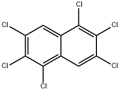 1,2,3,5,6,7-HEXACHLORONAPHTHALENE Structure