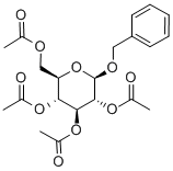 BENZYL 2,3,4,6-TETRA-O-ACETYL-BETA-D-GLUCOPYRANOSIDE Struktur