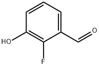 2-フルオロ-3-ヒドロキシベンズアルデヒド 化学構造式