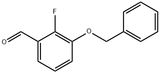 3-BENZYLOXY-2-FLUOROBENZALDEHYDE Struktur