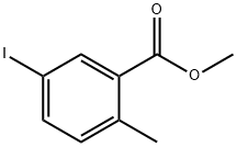 メチル 5-ヨード-2-メチル安息香酸 化学構造式