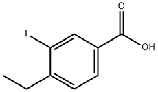 3-碘-4-乙基苯甲酸, 103441-03-8, 结构式