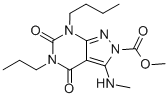 7-ブチル-4,5,6,7-テトラヒドロ-3-(メチルアミノ)-4,6-ジオキソ-5-プロピル-2H-ピラゾロ[3,4-d]ピリミジン-2-カルボン酸メチル 化学構造式