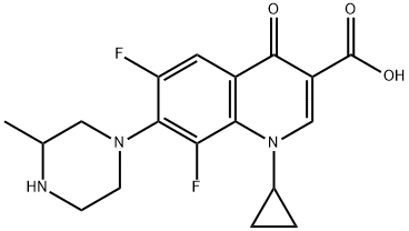 8-Demethoxy-8-fluoro Gatifloxacin Structure