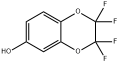 6-ヒドロキシ-2,2,3,3-テトラフルオロ-1,4-ベンゾジオキサン 化学構造式