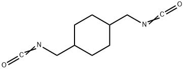 シクロヘキサン-1,4-ジイルビス(メチレン)ジイソシアナート 化学構造式