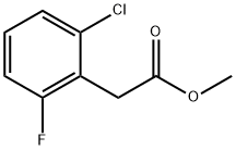 2-クロロ-6-フルオロフェニル酢酸メチル 化学構造式