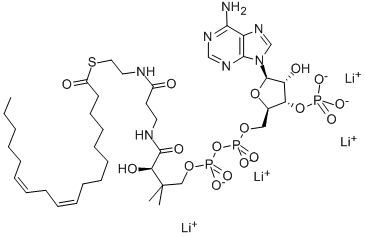 LINOLEOYL COENZYME A (C18:2) LITHIUM SALT Structure