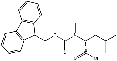 Fmoc-N-methyl-D-leucine Struktur
