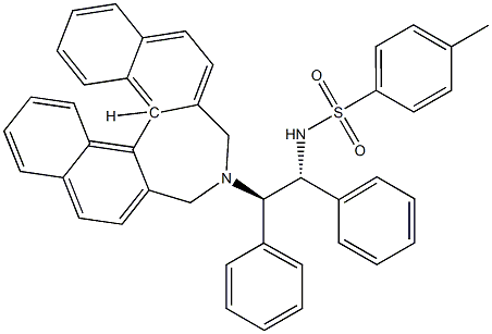 N-[(1R,2R)-2-[(11bR)-3,5-dihydro-4H-dinaphth[2,1-c:1',2'-e]azepin-4-yl]-1,2-diphenylethyl]-4-Methyl- BenzenesulfonaMide Struktur