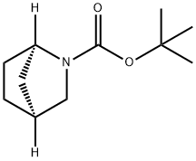 (1R,4S)-tert-butyl 2-azabicyclo[2.2.1]heptane-2-carboxylate Struktur