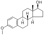 3-メトキシエストラ-1,3,5(10)-トリエン-17-オール 化学構造式