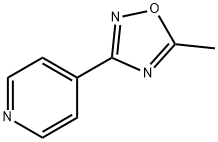 5-甲基-3-吡啶-4-基-1,2,4-噁二唑, 10350-70-6, 结构式