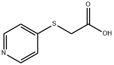 (4-ピリジルチオ)酢酸 化学構造式