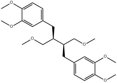 1,1'-[(2S,3S)-2,3-双(甲氧基甲基)-1,4-丁二基]双[3,4-二甲氧基苯],10351-88-9,结构式