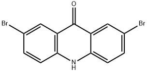 2,7-ジブロモ-9,10-ジヒドロアクリジン-9-オン 化学構造式