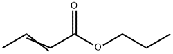 (E)-2-ブテン酸プロピル 化学構造式