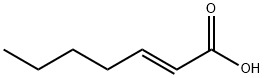 (E)-2-ヘプテン酸 化学構造式