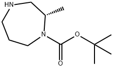 (S)-1-BOC-2-メチル-[1,4]ジアゼパン 化学構造式