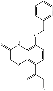 5-(苄氧基)-8-(2-氯乙酰基)-2H-苯并[B][1,4]恶嗪-3(4H)-酮 结构式
