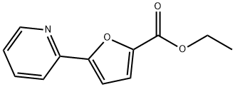 5-(2-ピリジル)-2-フロ酸エチル 化学構造式