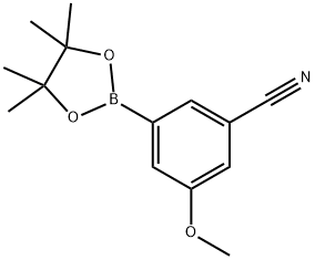 3-Cyano-5-methoxyphenylboronic acid,pinacol ester Structure