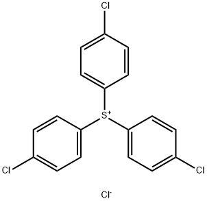 TRIS-(4-CHLOROPHENYL)-SULFONIUM CHLORIDE Structure