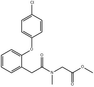 ethyl 2-(2-(2-(4-chlorophenoxy)phenyl)-N-MethylacetaMido)acetate Structure