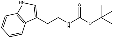 (2-(1H-吲哚-3-基)乙基)氨基甲酸叔丁酯, 103549-24-2, 结构式