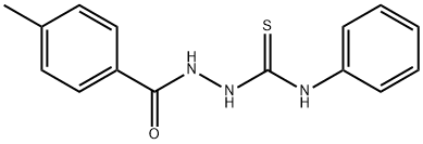 3-[(4-甲基苯基)羰基氨基]-1-苯基-硫脲, 103556-07-6, 结构式