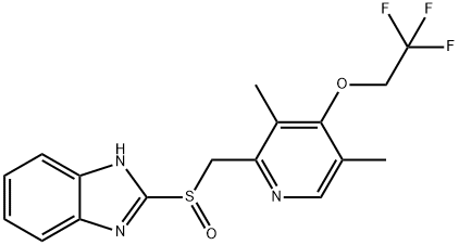 2-[(4-TRIFLUOROETHOXY-3,5-DIMETHYL-2-PYRIDINYL)-METHYLSULFINYL]-BENZIMIDAZOLE|