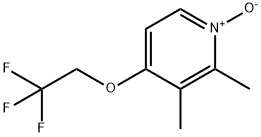 2,3-ジメチル-4-(2,2,2-トリフルオロエトキシ)ピリジン1-オキシド 化学構造式