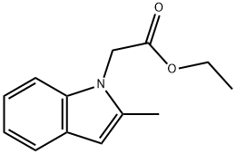 2-(2-甲基-1H-吲哚-1-基)乙酸乙酯, 1035806-96-2, 结构式
