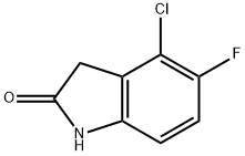 4-氯-5-氟吲哚啉-2-酮,103585-71-3,结构式