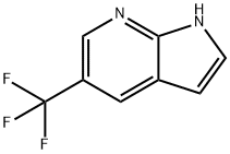 5-三氟甲基-1H-吡唑并[2,3-B]吡啶,1036027-54-9,结构式