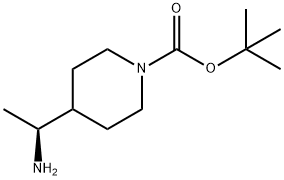 (S)-tert-butyl 4-(1-aminoethyl)piperidine-1-carboxylate Structure