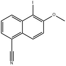1-CYANO-5-IODO-6-METHOXYNAPHTHALENE Struktur