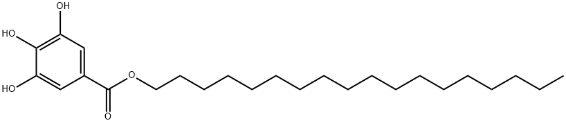 没食子酸ステアリル 化学構造式