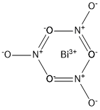 Bismuth nitrate oxide Structure