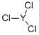Yttrium(III) chloride Struktur