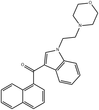 [1-[2-(4-Morpholinyl)ethyl]-1H-indol-3-yl]-1-naphthalenylmethanone Structure