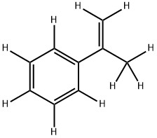 Α‐メチルスチレン‐D10 化学構造式