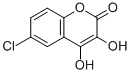 6-chloro-3,4-dihydroxy-2H-1-benzopyran-2-one Structure