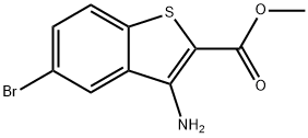 3-氨基-5-溴苯并[B]噻吩-2-羧酸甲酯, 1036380-75-2, 结构式