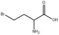 2-アミノ-4-ブロモブタン酸 化学構造式
