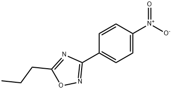 3-(4-ニトロフェニル)-5-プロピル-1,2,4-オキサジアゾール 化学構造式