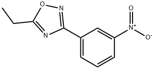 5-エチル-3-(3-ニトロフェニル)-1,2,4-オキサジアゾール 化学構造式